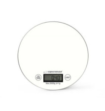 Balance de Cuisine numérique Verre Blanc 5Kg