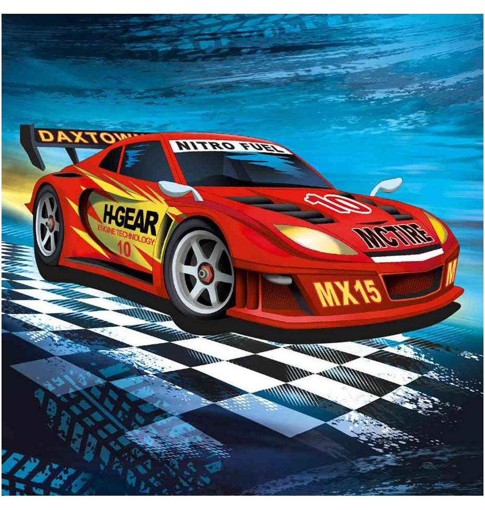 Serviette papier Super Racer, 330 x 330 mm