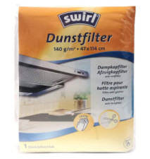 Filtre pour Hotte Aspirante 140gr  47x114mm Recoupable