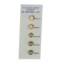 Set de buses/gicleurs de gaz butane pour table de cuisson Glem GAS GPL 6MB
