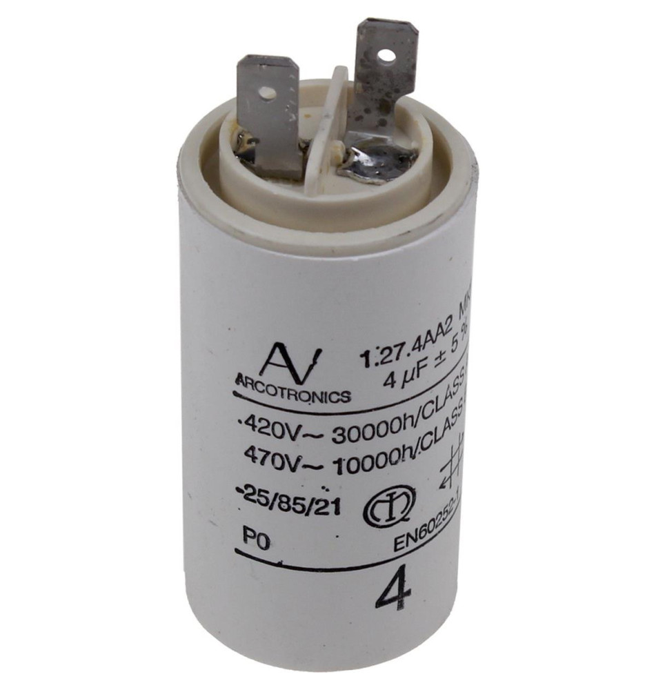 Condensateur pour hotte 4 Mf 420v 481212028054