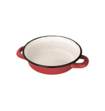 Plat à oeuf 14 cm en acier émaillé