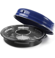 Barbecue grill sur Gaz Acier Emaille+Inox avec Poignée