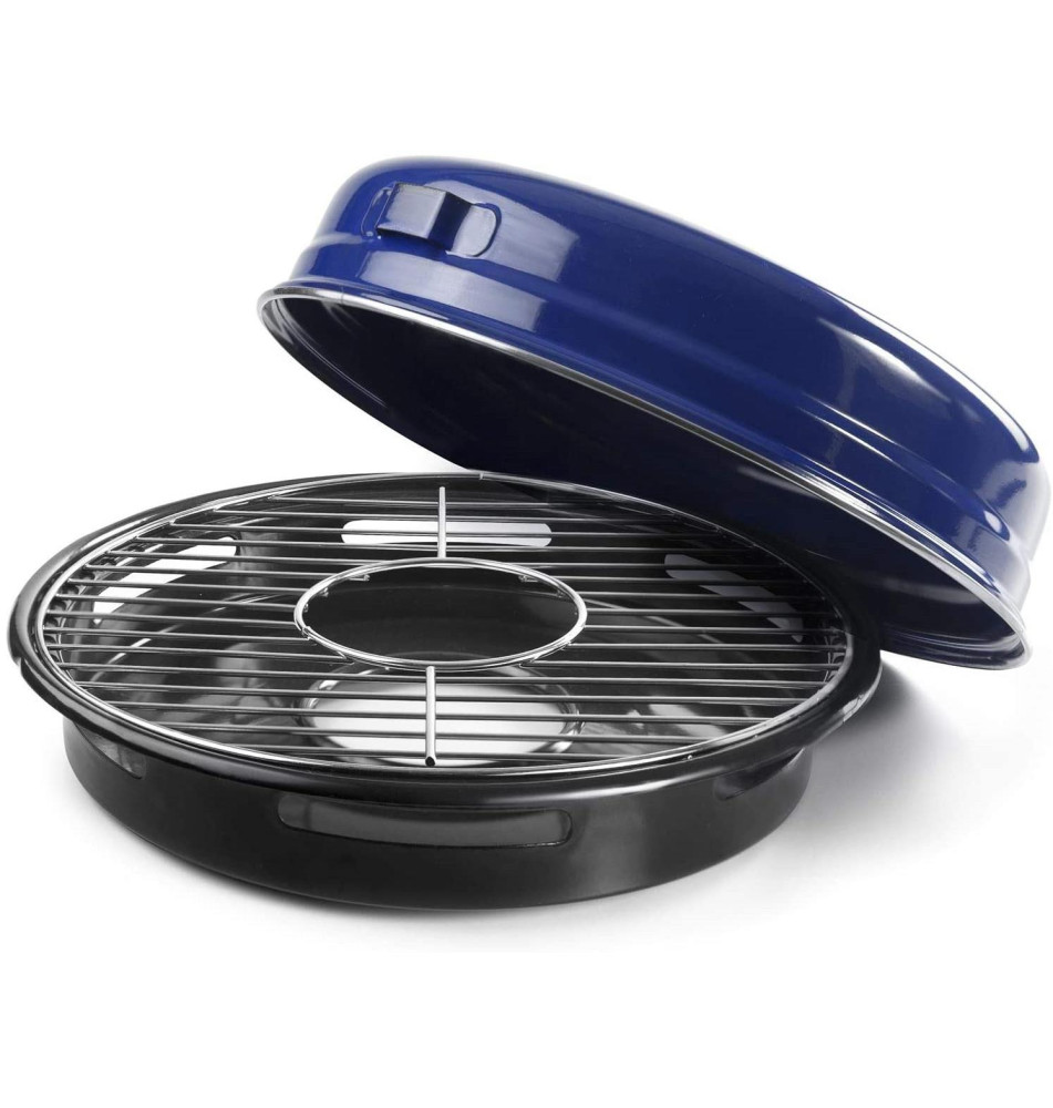 Barbecue grill sur Gaz Acier Emaille+Inox avec Poignée