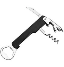 Tire-Bouchon Décapsuleur Limonadier Aluminium Noir