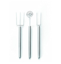 Set 3 ustensiles pour chocolats en inox 18/100 - 20 cm