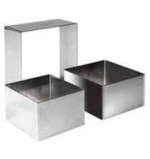 Emporte-pièce Carré en inox 8x8x4,5 cm