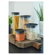 Boîte de conservation aliments secs Hamburg 1,6L - 13x13xH17,6cm