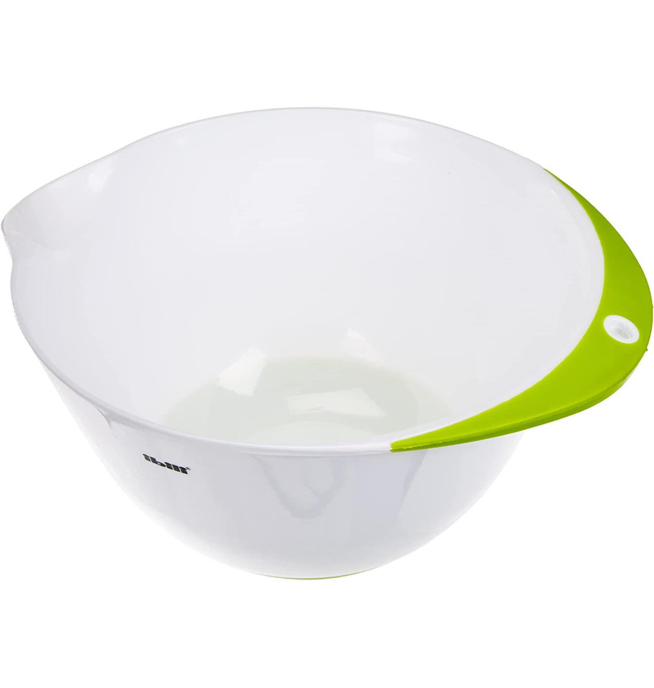 Bol à pâtisserie 24 cm Base Anti Dérapante Blanc/Vert