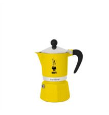 Cafetière Italienne Rainbow Aluminium 3 Tasses Jaune