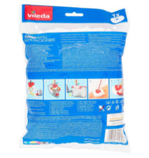 Recharge Classique pour Turbo et Easy Wring & Clean, Microfibres, Blanche