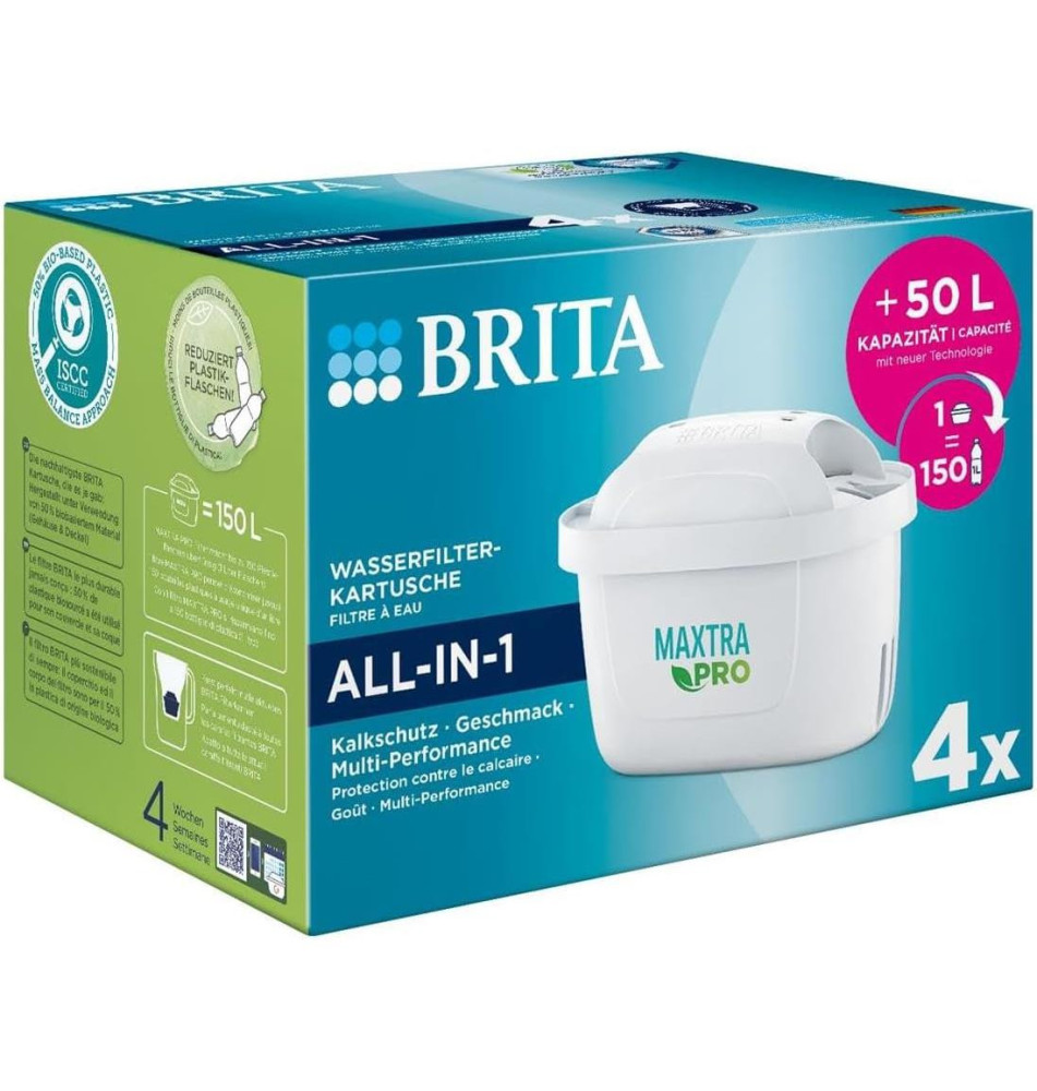 Pack 4 Cartouche Filtrante MAXTRA PRO ALL-IN-1