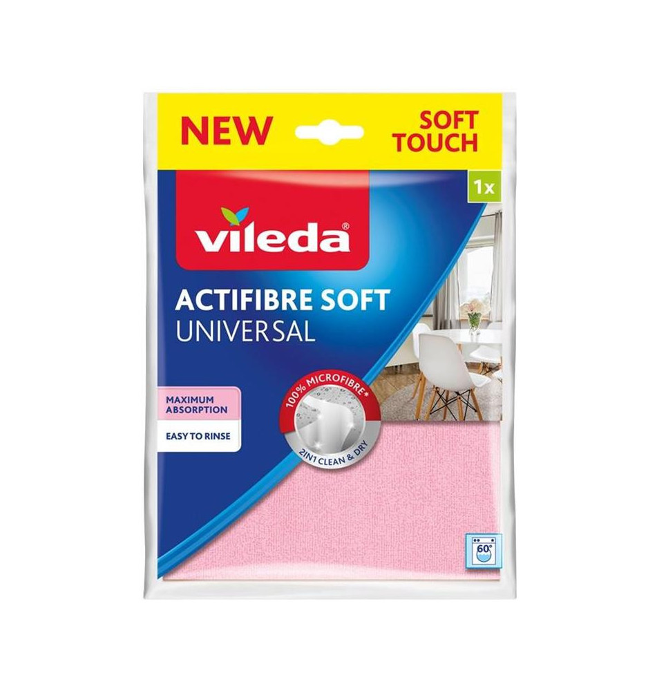 Chiffon ACTIFIBRE Soft Touch Lavable - Ne laissepas de trace