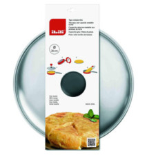 Couvercle retourne omelette / tortillas diam 30 cm inox