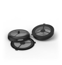 Lot de 2 Dosettes Permanetes Réutilisables pour Senséo et équival. Noir