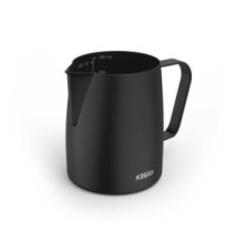 Pot à lait pour barista acier inox., pot pour mousse lait, 350 ml, noir mat