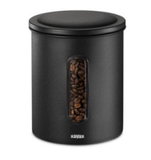 Boîte café pr 500 g de grains ou 700 g de poudre, étche air/arômes, noir