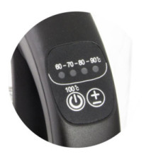 Bouilloire Electrique LOIRE en Verre avec Led et Régulateur de Température 1.7 l Noir