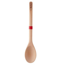 Cuillère en Bois WOOD Avec Anneau Silicone Rouge