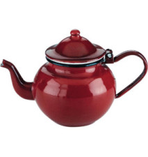 Théière en acier émaillé vitifiée Rouge 0,75 l