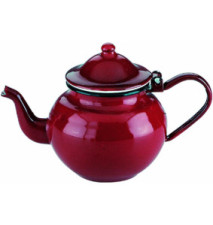 Théière en acier émaillé vitifiée Rouge 0,5 l