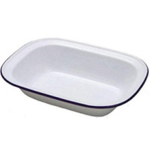 Plat Rectangulaire Acier Blanca 17 cm