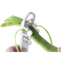 Effileur pour Haricots en Plastique Blanc