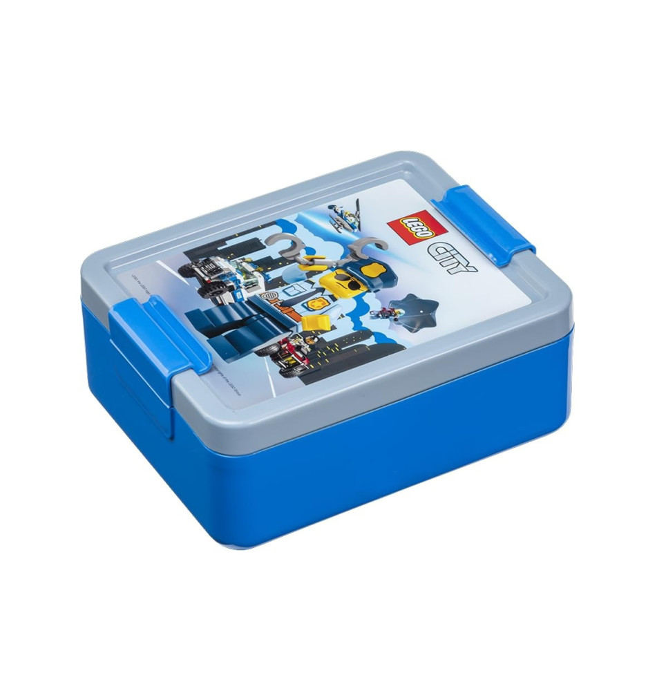 Boîte à goûter LUNCH BOX CITY, bleu