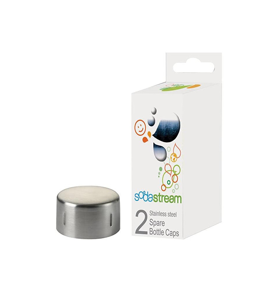 Lot de 2 Bouchons de bouteille en métal pour carafe SODASTREAM