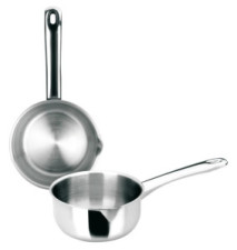 Casserole Bombée avec bec verseur Prisma 12 cm en Inox