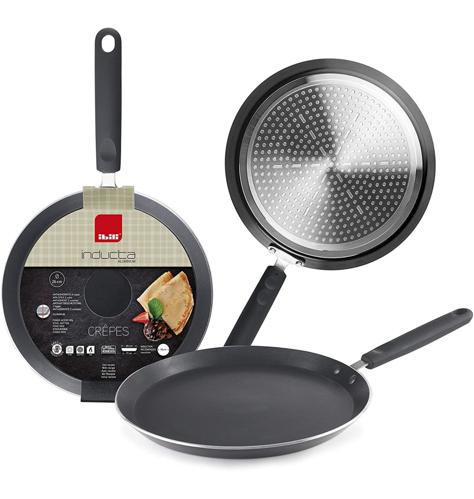 Poêle à Crêpes Inducta 26 cm Aluminium Tous feux - Spécial induction
