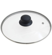 Couvercle en Verre 36 cm avec Trou Vapeur