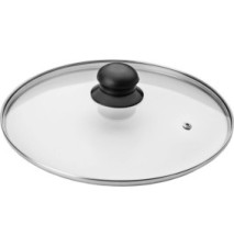 Couvercle en Verre Bord Inox 28 cm