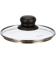 Couvercle en verre avec trou diam 16cm