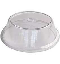 Cloche couvre assiette transparente Ø 22 cm, H 7 cm