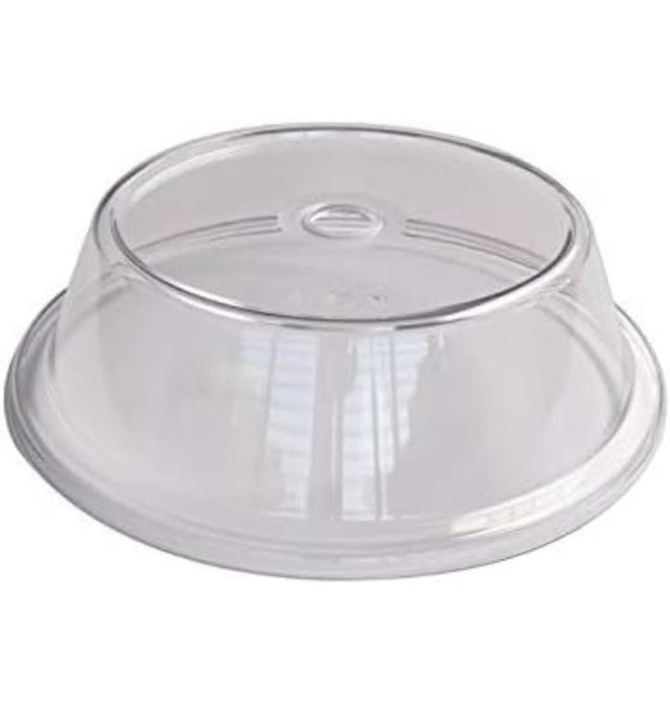 Cloche couvre assiette transparente Ø 22 cm, H 7 cm