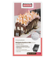 Moule à Cake Inspiration, Acier, Noir, 20 cm