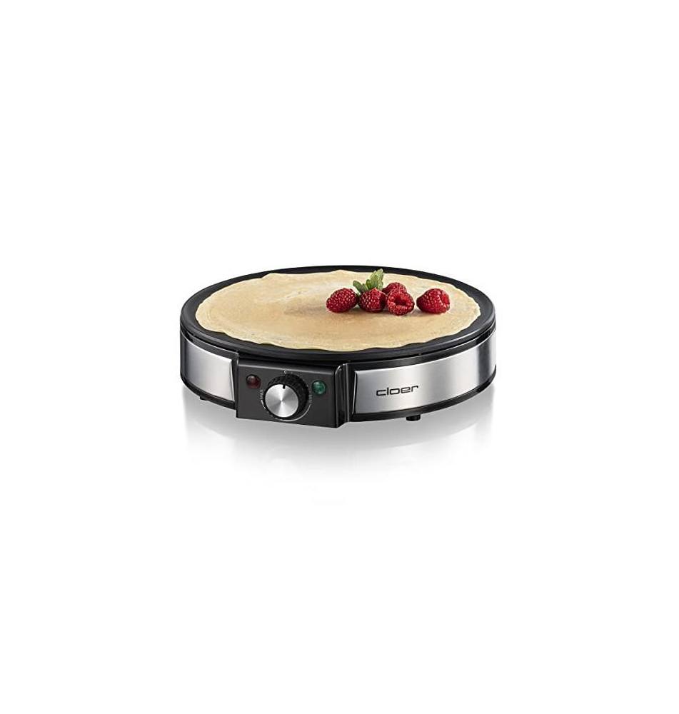 Crêpière  6630 Noir 2200 Watt 30cm Revêtement antiadhésif Compatible lave-vaisselle