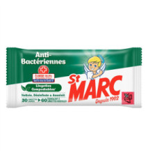 Sachet de 30 lingettes Extra larges = 60 normales Compostables Anti-Bactériennes