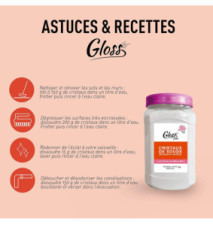 Boîte 600 g Cristaux de soude - Dégraisse, décape, débouche - Formule concentrée