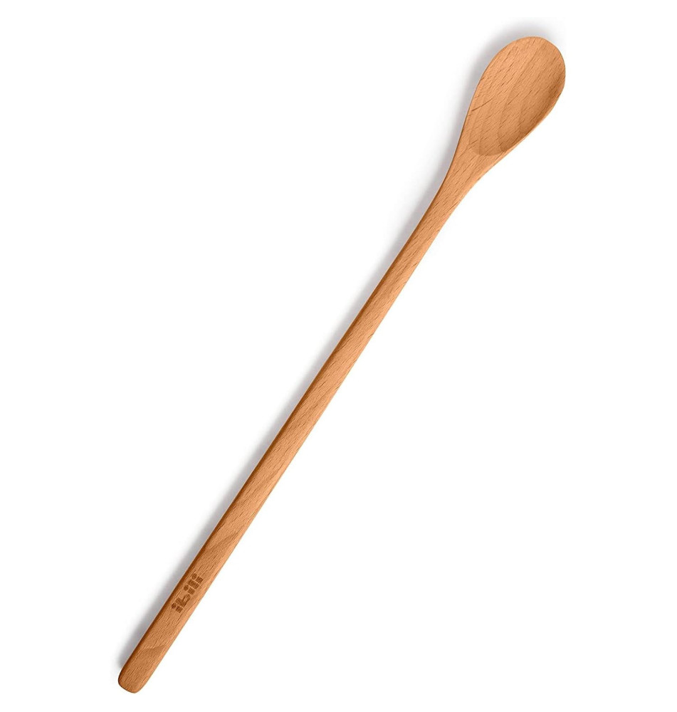 Cuillere Spatule Longue 33cm en Bois pour Sangria