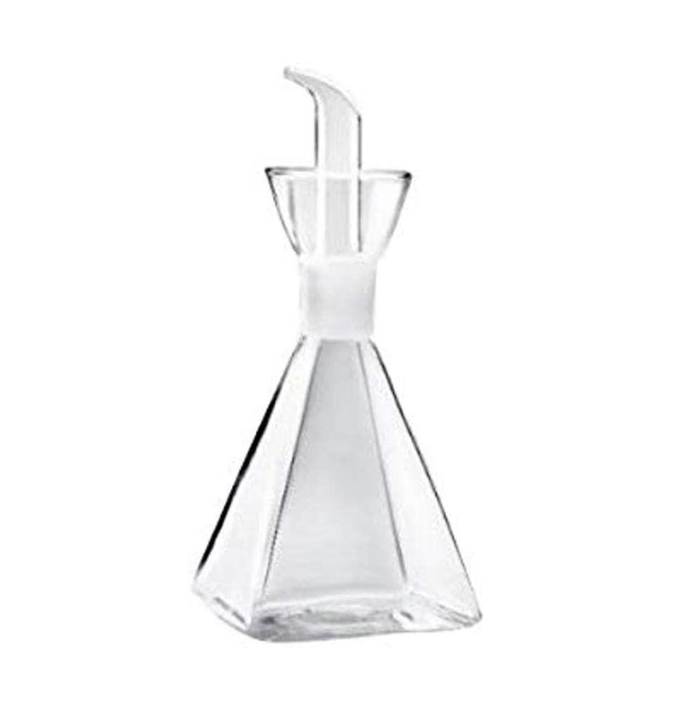 Huilier Pyramidal en Verre Transparent 250ml