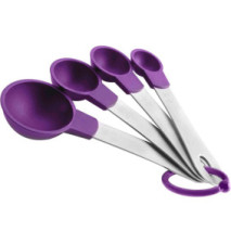 Set 4 cuilleres a mesurer nylon+inox
