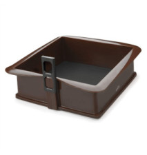 Moule carrée Silicone Marron Demontable 21X21X7 CM