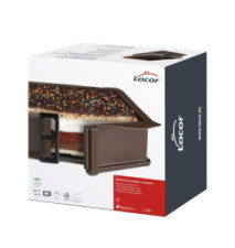 Moule carrée Silicone Marron Demontable 21X21X7 CM