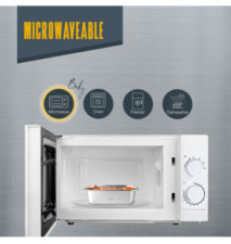 Récipient Alimentaire EcoInox Rectangle Micro-ondes 260ml 12,5x9 cm