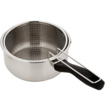 Casserolle Inox Induction avec panier 18 cm