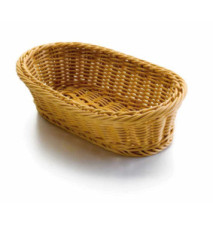 Corbeille A Pain Ovale 24X17X8, Brun