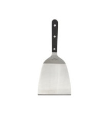 Spatule Coudée spécial Grill Inox Manche Noir, 27 X 12 cm
