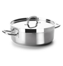 Faitout avec couvercle Chef-Luxe 32cm H 12,5cm 100% Inox 18/10